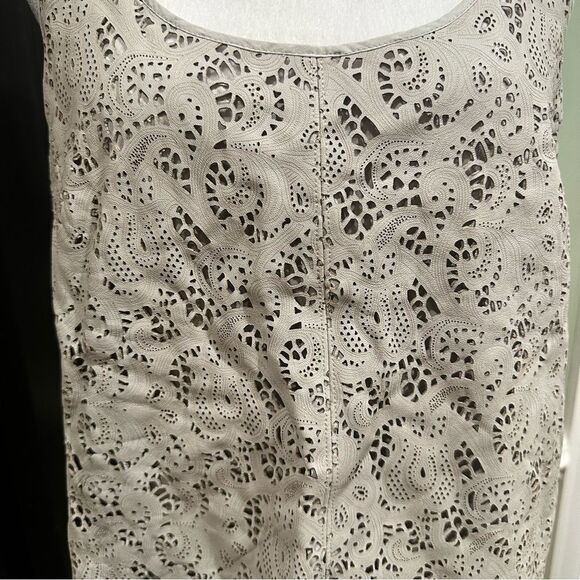 PJK Patterson J. Kincaid Leather Eyelet Tank Top – Size M - Picture 3 of 11